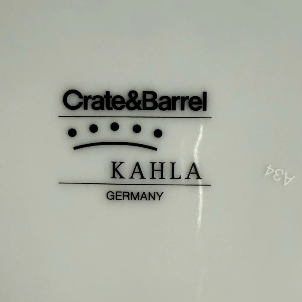 Crate&Barrel Kahla Scribble Coffee Mug and Saucer Germany Repacement Dishes